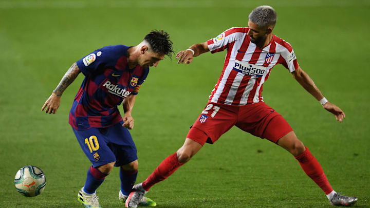 En el último Barcelona- Atlético, el belga fue un dolor de cabeza para los blaugranas.
