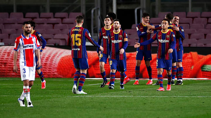 Junior Firpo, Lionel Messi, Sergino Dest, Miralem Pjanic, Antoine Griezmann