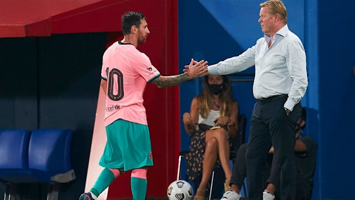 Messi comenzó una nueva etapa en Barcelona con Koeman como DT
