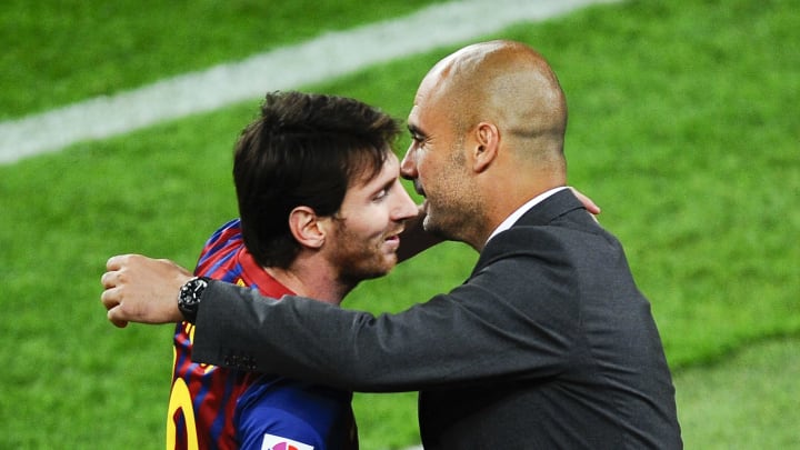 Pep Guardiola et son ex-protégé Lionel Messi. Pep Guardiola et son ex-protégé Lionel Messi.
