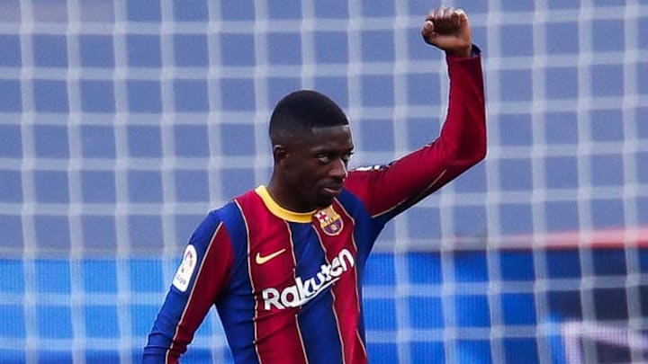 Dembele marcó el primer gol del Barça en la tarde de hoy