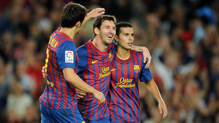 Lionel Messi, Pedro Rodriguez, David Villa