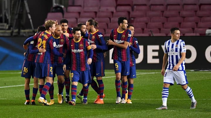 Frenkie de Jong a inscrit son premier but de la saison.