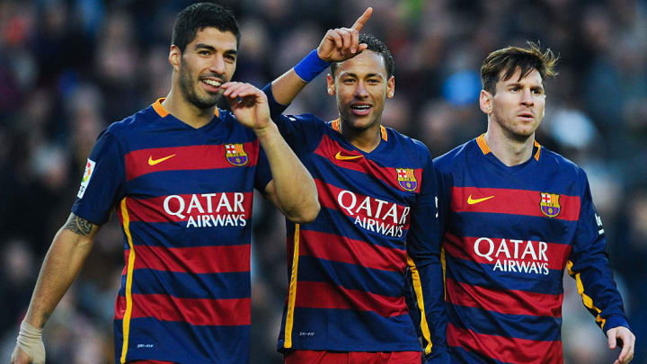 Suarez, Neymar et Messi en 2015