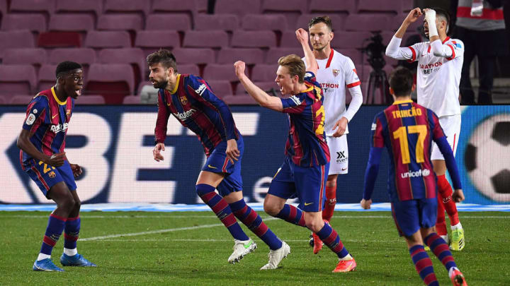 Barcelona 3-0 Sevilla: Hasil Pertandingan dan Rating Pemain - Copa del Rey 2020/21