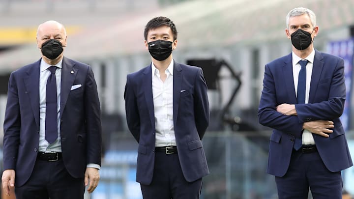Beppe Marotta, Steven Zhang e Alessandro Antonello 