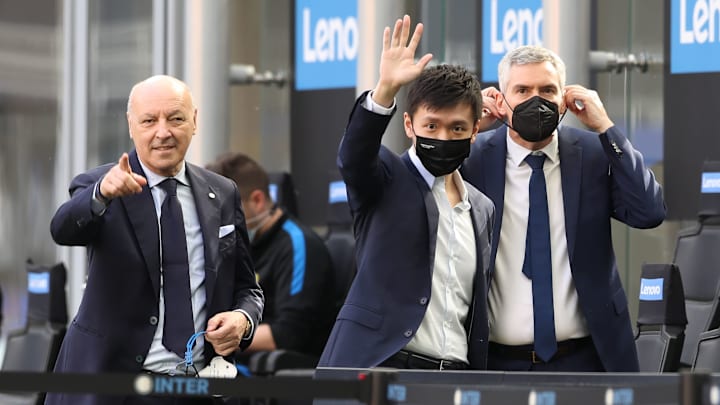 Steven Zhang con Marotta e Antonello 