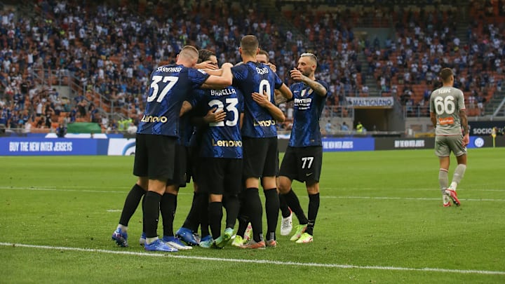 L'esultanza nerazzurra contro il Genoa