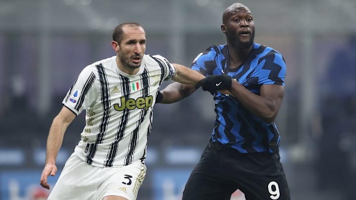 Giorgio Chiellini e Romelu Lukaku Giorgio Chiellini e Romelu Lukaku