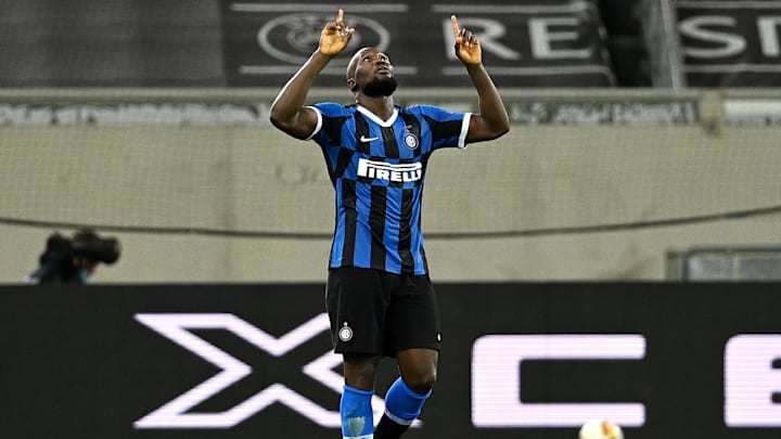 Striker Inter Milan, Romelu Lukaku Striker Inter Milan, Romelu Lukaku