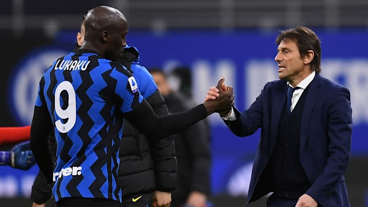 Romelu Lukaku e Antonio Conte Romelu Lukaku e Antonio Conte
