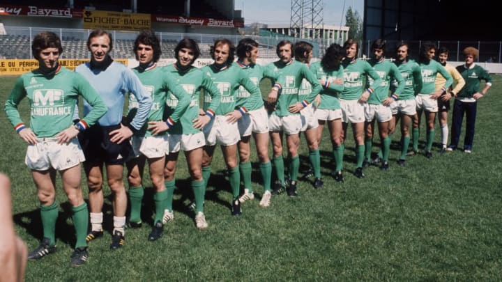 L'équipe de Saint-Etienne de 1976.