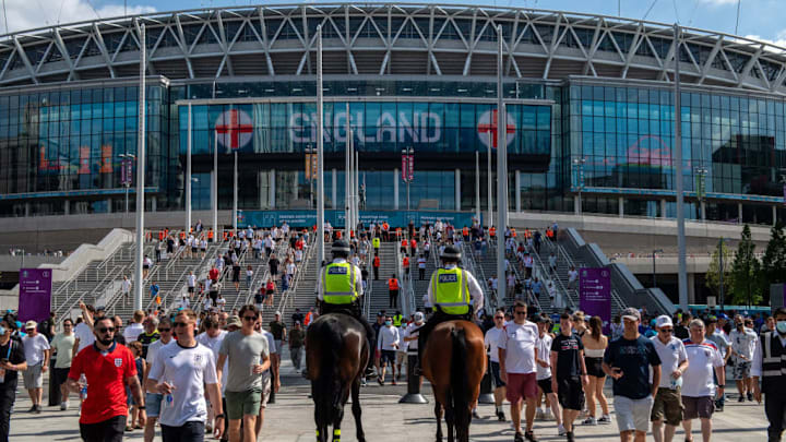 Fans Support England's Opening Game Of Euro 2020