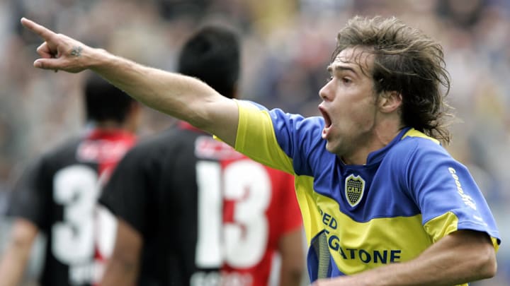 Federico Insua, de Boca Juniors, celebra