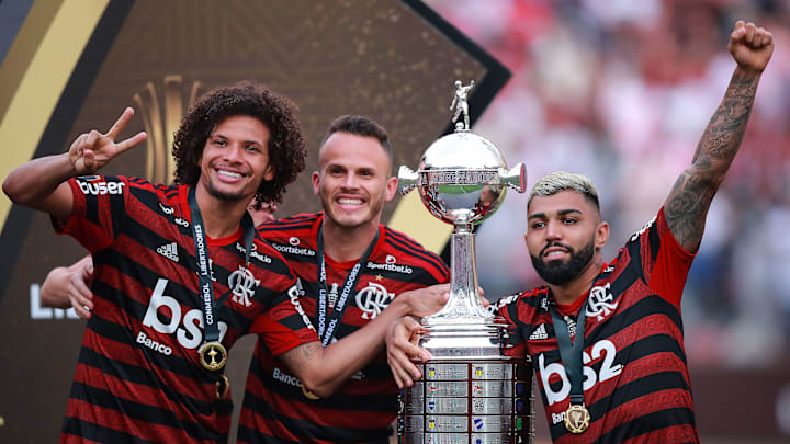 Flamengo celebrando la Libertadores Flamengo celebrando la Libertadores