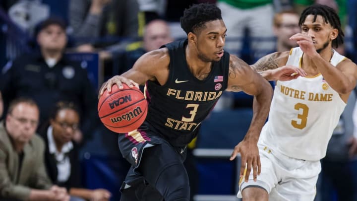 Florida State guard Trent Forrest against Notre Dame