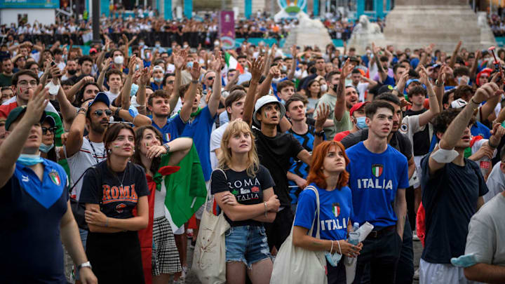 Il tifo azzurro