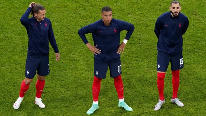 Antoine Griezmann, Kylian Mbappe, Karim Benzema