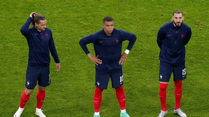 Antoine Griezmann, Kylian Mbappe, Karim Benzema