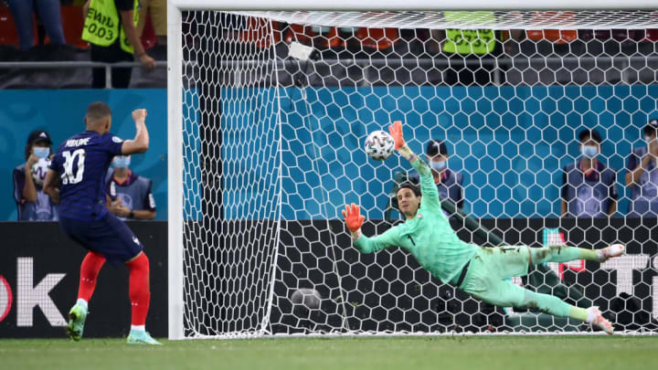 Yann Sommer, Kylian Mbappe França Suíça Eurocopa 