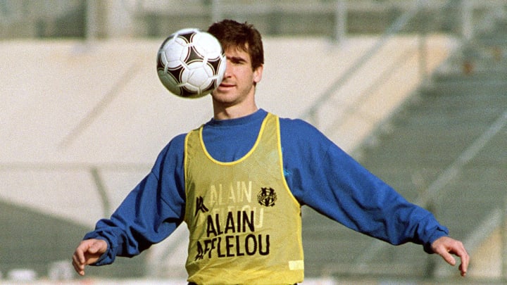 French football player Eric Cantona of M