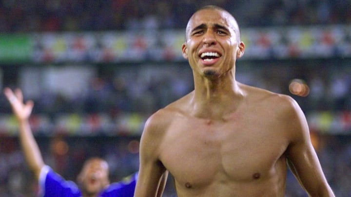 French forward David Trezeguet jubilates