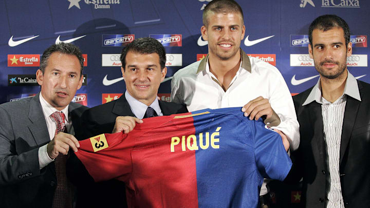 (FromL) FC Barcelona's technical secreta