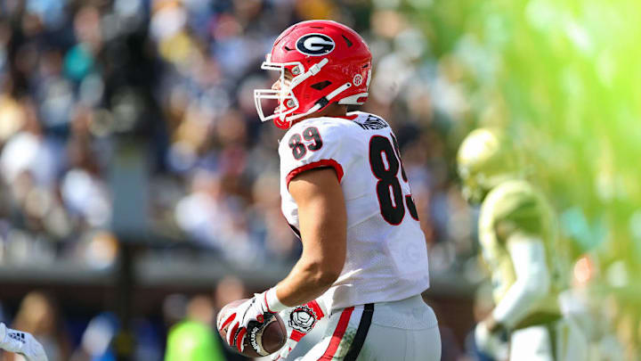 TE Charlie Woerner was drafted by the San Francisco 49ers.
