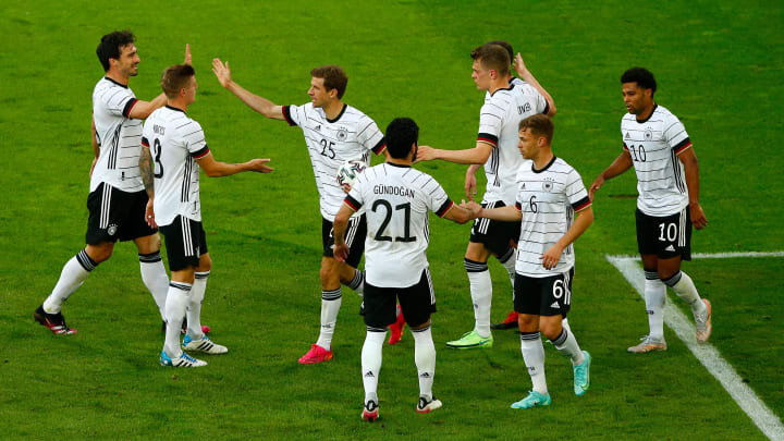 Joy for the German players 