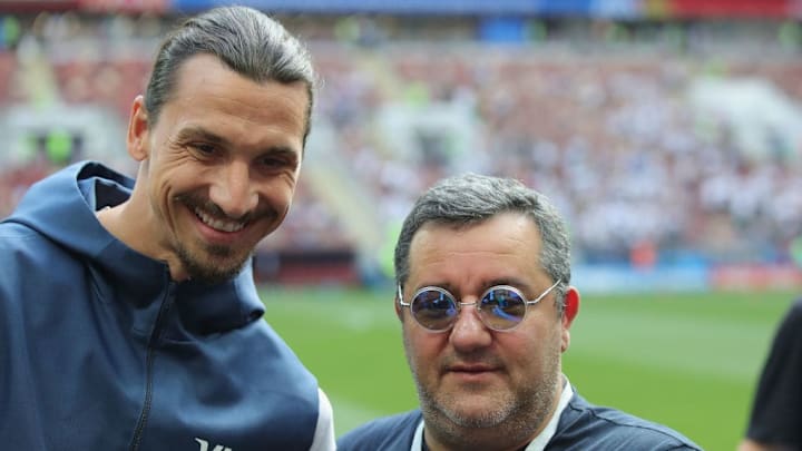 Der Berater und sein Alt-Star: Raiola neben Zlatan Ibrahimovic
