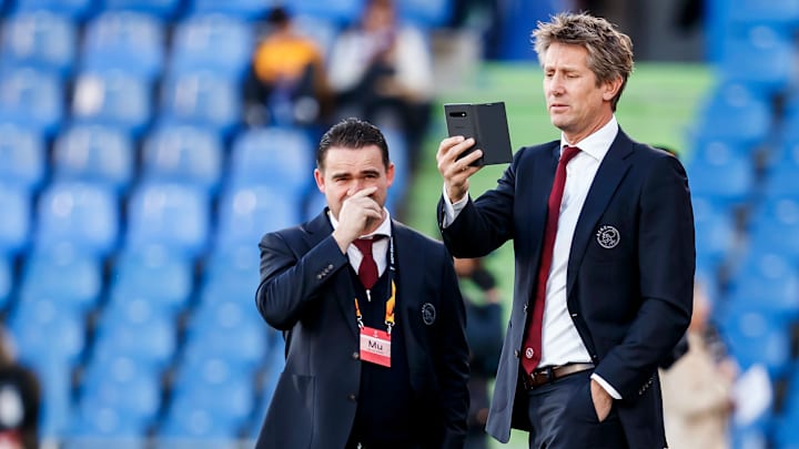 Marc Overmars dan Edwin van der Sar Marc Overmars dan Edwin van der Sar