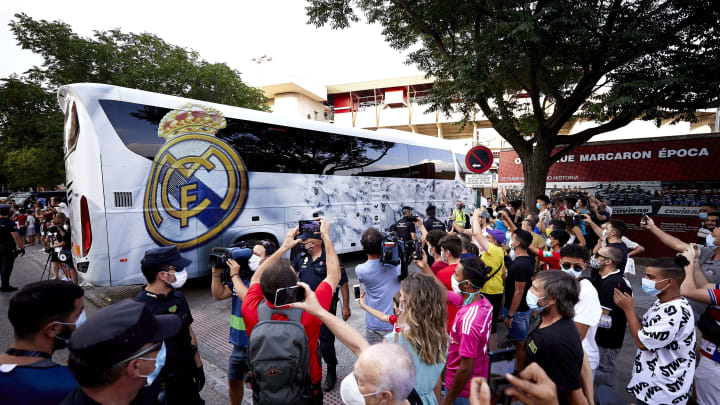 Real Madrid bus had a window broken before Liverpool tie Real Madrid bus had a window broken before Liverpool tie