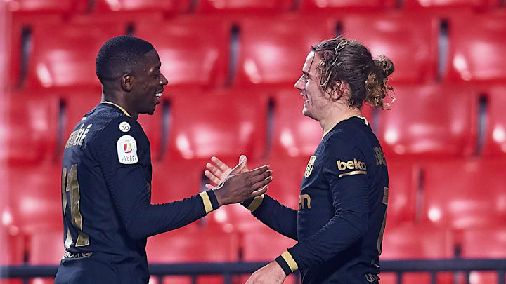 Antoine Griezmann y Ousmane Dembele Antoine Griezmann y Ousmane Dembele