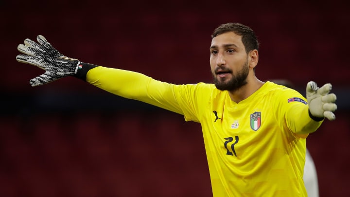 Donnarumma sous le maillot de l'Italie Donnarumma sous le maillot de l'Italie