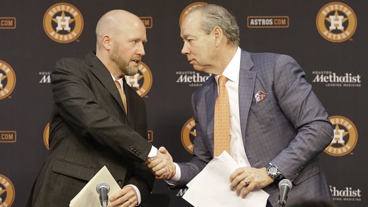 Houston Astros owner Jim Crane is holding a meeting with his players on the cheating scandal. 