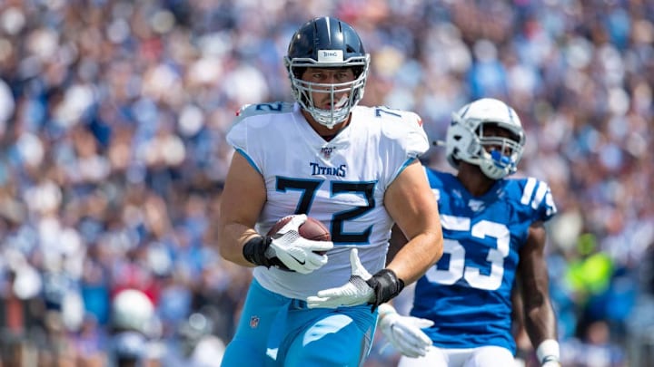 David Quessenberry will be on the chopping block if the Titans select a right tackle of the future.