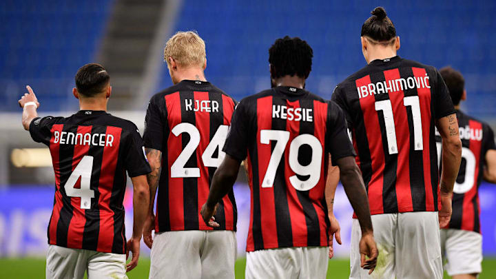 Franck Kessie, Ismael Bennacer, Simon Kjaer, Zlatan Ibrahimovic