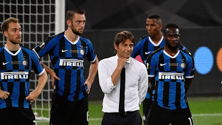 Conte and his stars look on in disappointment 