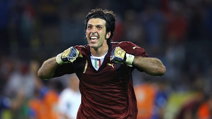 Gianluigi Buffon avec l'Italie lors de la coupe du Monde 2006