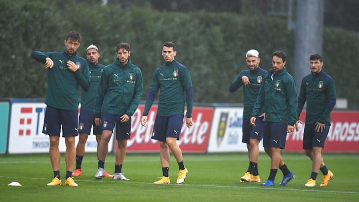 L'Italia durante l'allenamento
