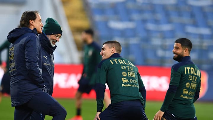 Roberto Mancini, Marco Verratti, Lorenzo Insigne