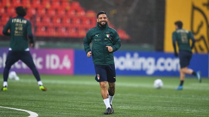 Lorenzo Insigne si allena in Nazionale Lorenzo Insigne si allena in Nazionale