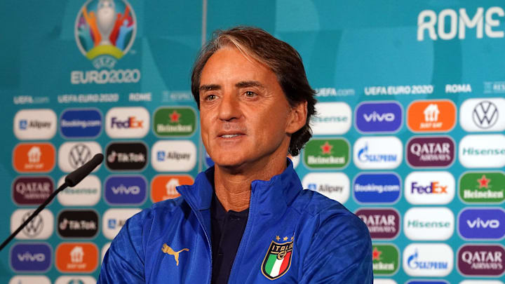 Mancini in conferenza stampa