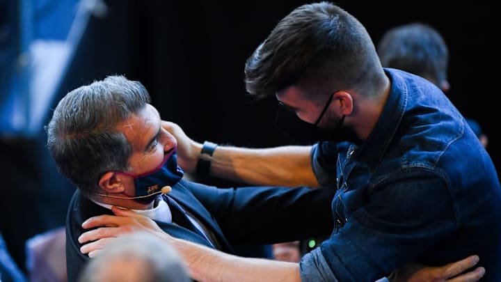Joan Laporta, Gerard Pique