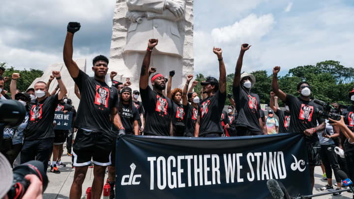 Los jugadores de la NBA han participado activamente en las protestas contra el racismo