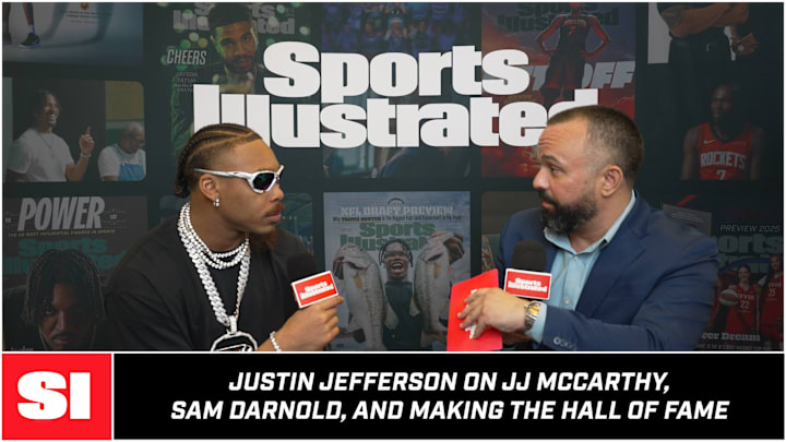 Justin Jefferson Says JJ McCarthy Is On Sam Darnold's Trajectory