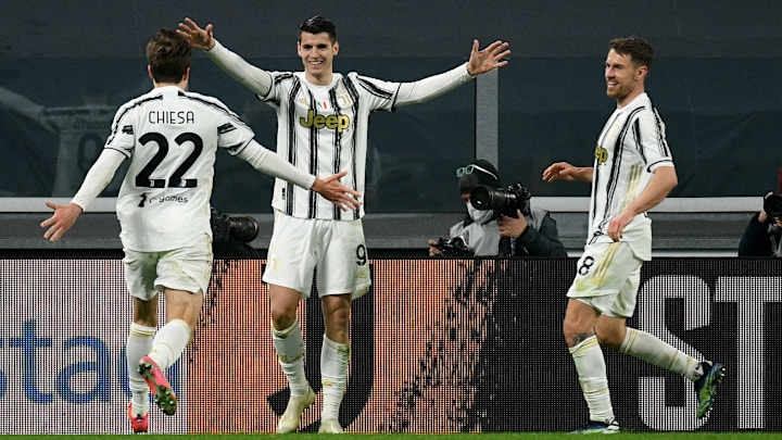 Federico Chiesa, Alvaro Morata e Aaron Ramsey Federico Chiesa, Alvaro Morata e Aaron Ramsey