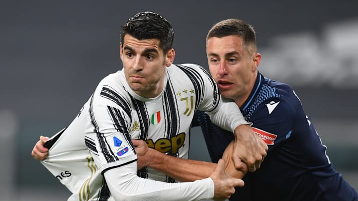 Alvaro Morata durante Juventus-Lazio