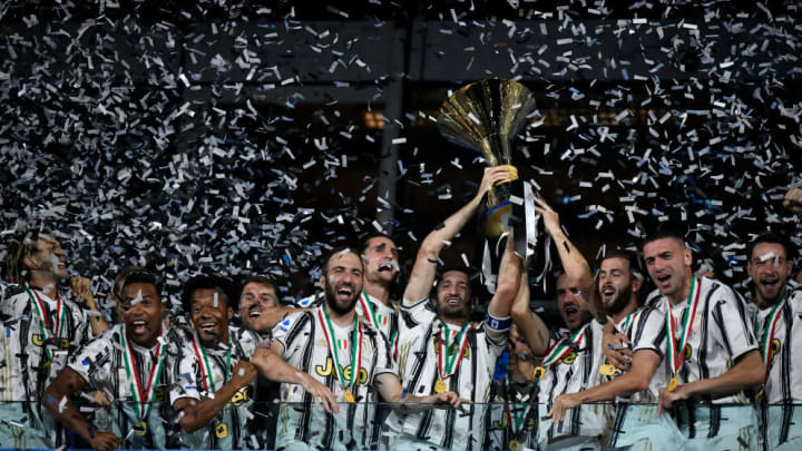 Juventus celebrated in style after winning the league title