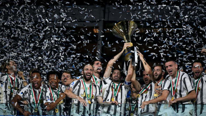 Juventus celebrating their remarkable ninth consecutive Serie A title